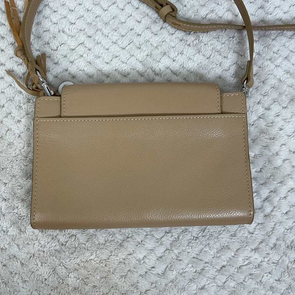Lucky Brand Genuine Leather Tan Crossbody